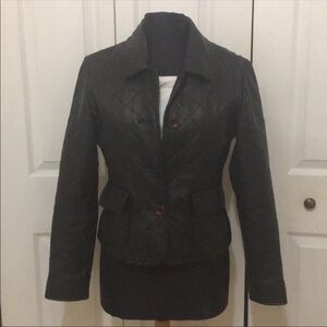Margaret Godfrey quilted 100% leather jacket